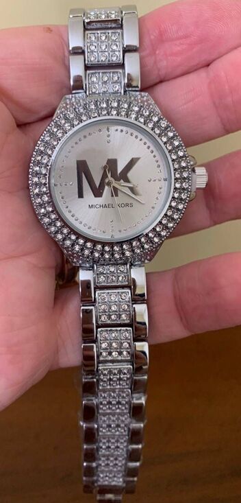 NWOT~MICHAEL KORS MK6381 Ritz Parker Pave Crystal Watch main image 4